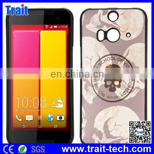 Leather Coated Ultraslim Flexible With Cross Pattern Soft TPU Case for HTC Butterfly 2,cell Phone Case Wholesale photo-4