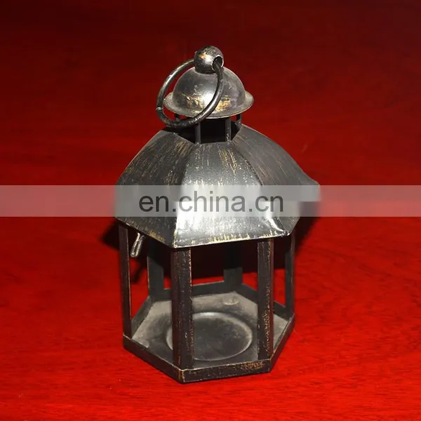 Creative Design Home Decoration Cute Small Pavillion Shape Vintage Candle Holder photo-2