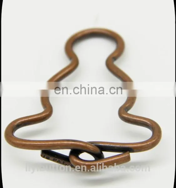 Customized Zinc Alloy Metal Belt Buckle for Decoration, Light Black Nickel Garment Buckle photo-5