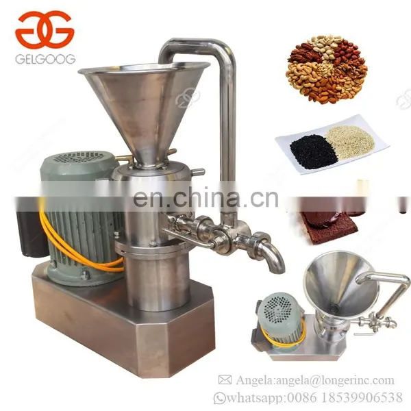Industrial Groundnut Hazelnut Paste Almond Cashew Nut Tahini Cocoa Bean Grinding Peanut Butter Making Machine India photo-2