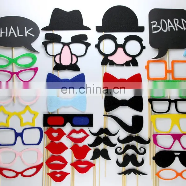 Customized Polyester Felt Photo Booth Props With Lots of Shapes photo-3