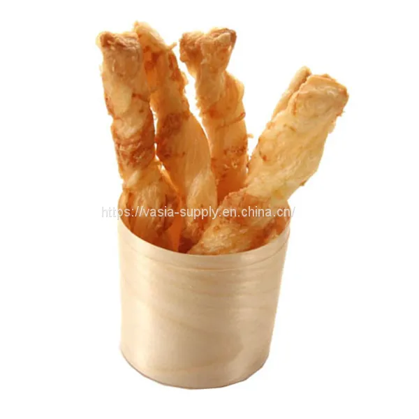 Disposable Wooden Cups Healthy and Safe Material 6CM Biodegradable Wood Drinks Cups Dessert Serving Cups photo-2