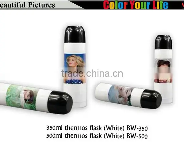 New Coming Blank White Color 500ml Sublimation Printing Thermos Flask photo-5