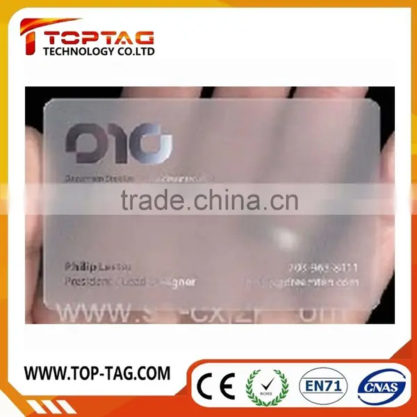 Free Samples Pvc Business Transparent Clear Card photo-5
