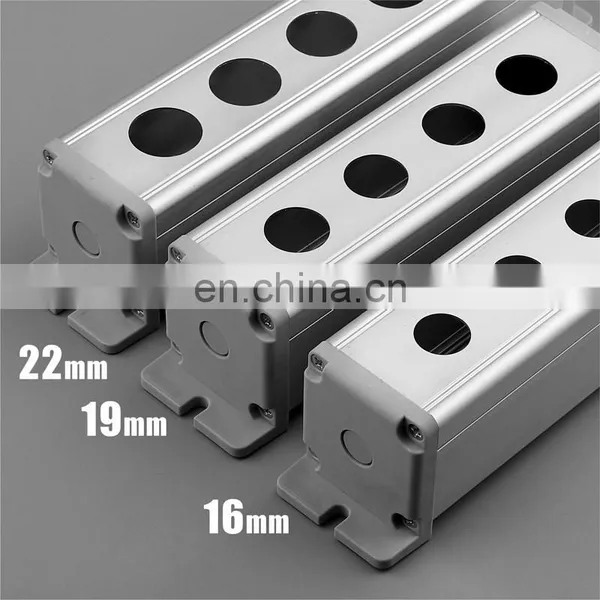 16mm/19mm/22mm Waterproof Aluminium Alloy Metal Push Button Switch Box With Outdoor Power Control Box photo-2
