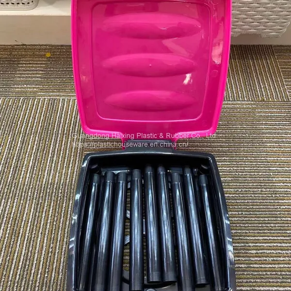 Plastic Waste Baskets Garbage Can Dust Bin photo-2