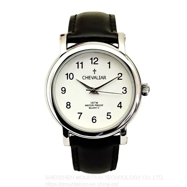 Stainless Steel Watch Fashion Gents Watches Genuine Leather Quartz Man Watch photo-2