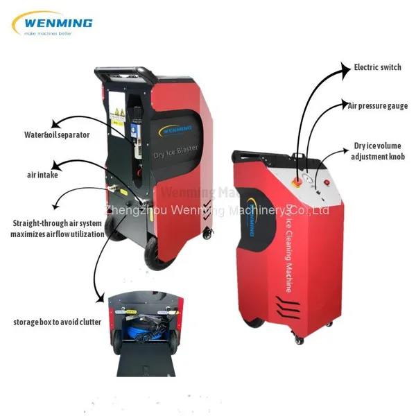 Dry Ice Blaster Dry Ice Blasting Machine Car Engine Combustion Chamber, Engine Throttle, Engine Intake Valve, Car Tires, Car Interior photo-5