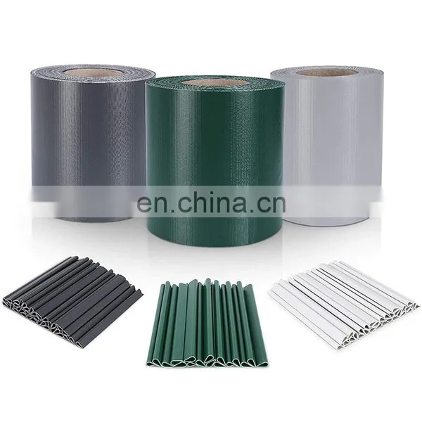 PVC Vinyl Strip Fence Roll uv Screen Fabric Panel Cover for Garden Decoration photo-3