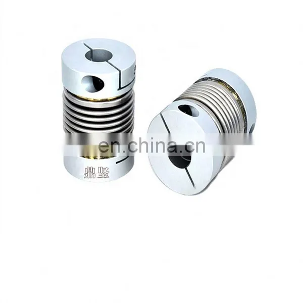 Spring Coupling Metal Bellows Clamp Type Spring Flexible Shaft Coupling for Step Moto CR Bore 4~35 mm photo-3