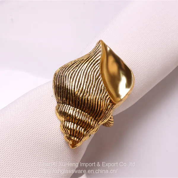 Marine Features Metal Napkin Rings Nautical Napkin Holders for Dining Table Banquet photo-5