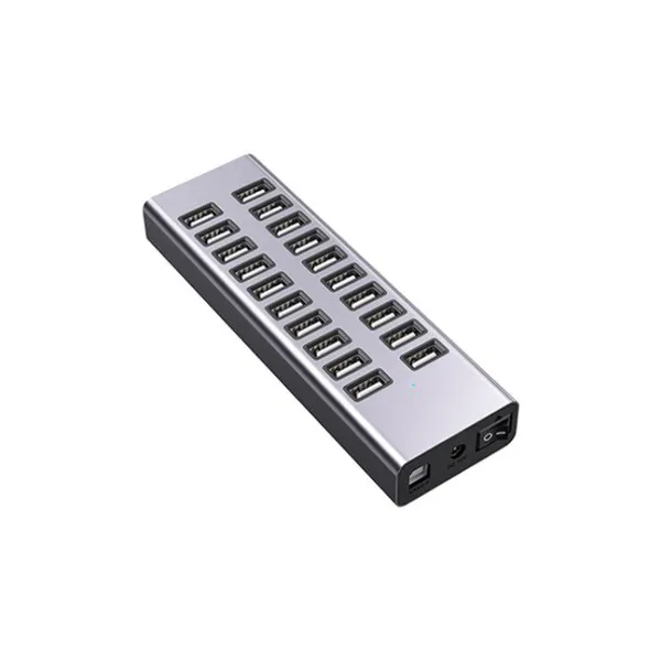 20 Port 480Mbps Rate 90W Powered USB 2.0 Hub photo-2