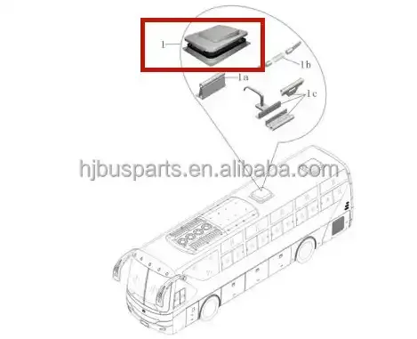 Bus Parts & Accessories 5703-00652 Original Bus Parts Bus Skyroof Against the Wind Sky Light Windows photo-6