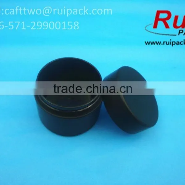 50g Matte Black Single Layer Cream Container, 50ml Round Frosted Black One Layer Cream Jar photo-4