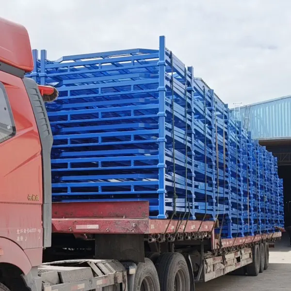 Portable Foldable Tire Stack Rack for Truck and Warehouse Storage photo-4