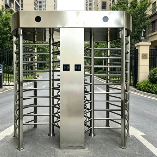 residential community face recognition anti-tailgating full-height turnstile, cross rotary turnstile, station one-way turnstile, card access flap gate