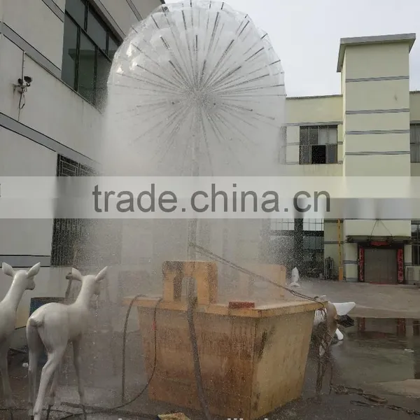 LED Light Dandelion Fountain With Adjustive Nozzle Sculpture Fountain photo-2