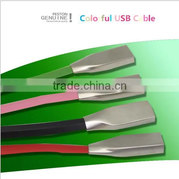 1M/3.3fFT 7 Color LED Metal USB Cable 8 Pin and Charging Charger Cable for IPhone6 6 Plus 5 5s IPad for Ios 8 Ios9 1M photo-5
