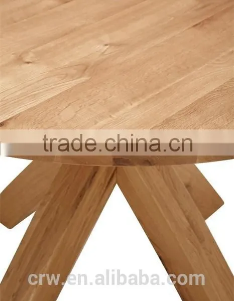 DT-4091 Top Quality Solid Wood Round Dining Table photo-4