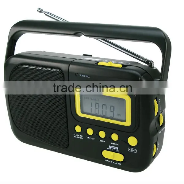 Top Quality Mulband Portable AM FM Digital Clock Radio photo-2