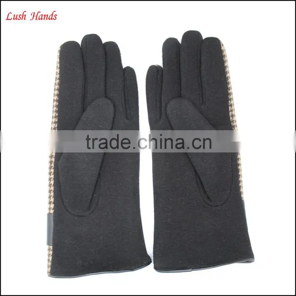 Ladies Wallow Gird Micro Velvet Gloves With Black Bow for Wholesale photo-4