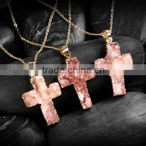 New Fashion Bead Cross Key Pendant Necklaces photo-3