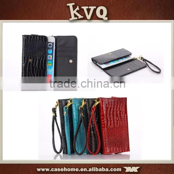 Luxury Wallet PU Leather Pouch Case Cover for Various Smart Phones With Strap and Card Holder photo-2