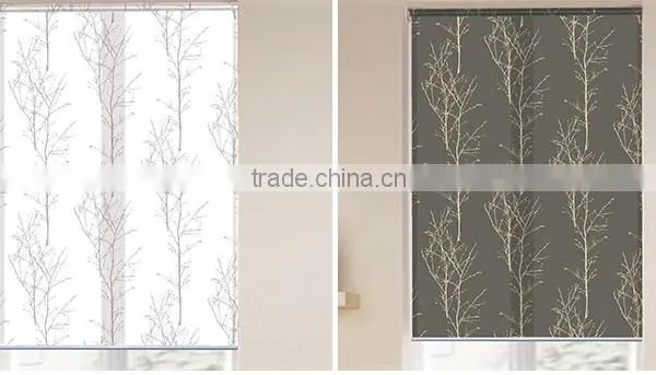 100% Ployester Fabric Lifting Roller Shutter Sunscreen Roller Blinds Curtain With 3m China photo-2