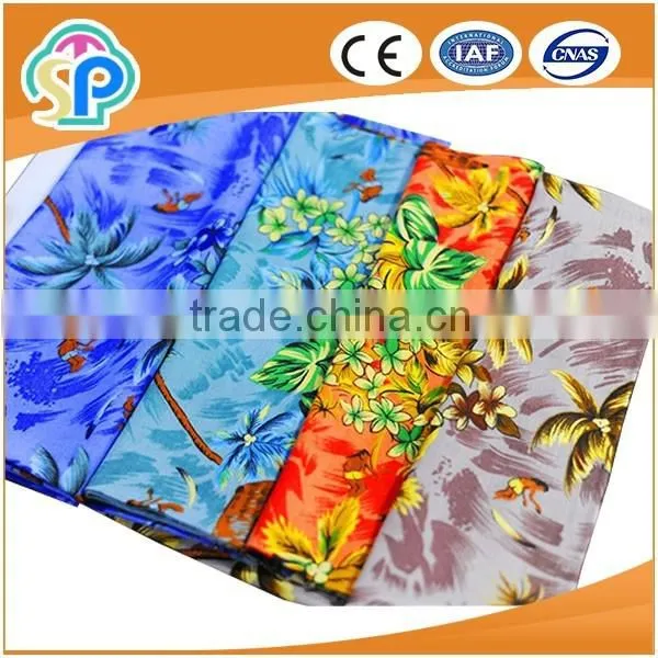 Floral Screen Printing Woven Fabric Herringbone Rayon for Dress