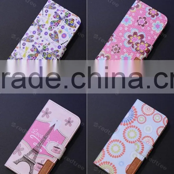 Lucky Flower 3D Printed Flip Card Slot Hand Phone Cover Case photo-2