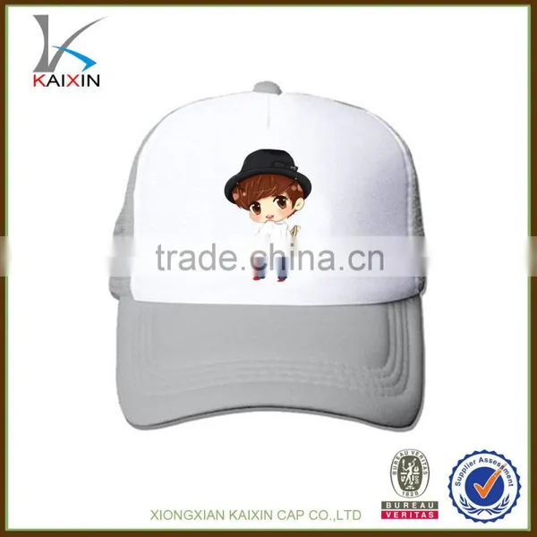 Customize Oem Designed Digital Printed Curved Baseball Type Trucker Mesh Cap photo-3