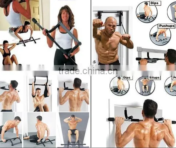 Total Workout Black Coated Door Gym Bar, Horizontal Bar photo-4