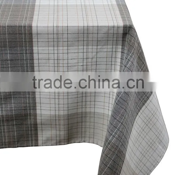 100% Polyester Home Use Fashion Check Cheap Table Cloth photo-3
