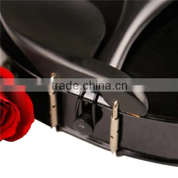 Black Color Violin Solid Wood 4/4 3/4 1/2 1/4 Master Violin With Case Sale in China photo-4