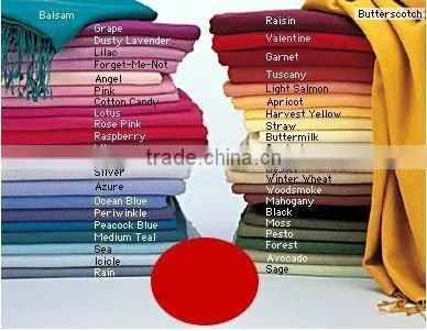Silk Cashmere Shawls In Custom Made Colors