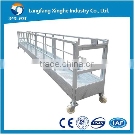 Zlp800 Aluminum Pin Type Construction Cradle / Temporary Suspension Platform / Suspended Gondola