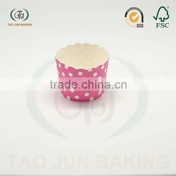 High Temperature Resistant Baking Cake Cups Dots Printed photo-4