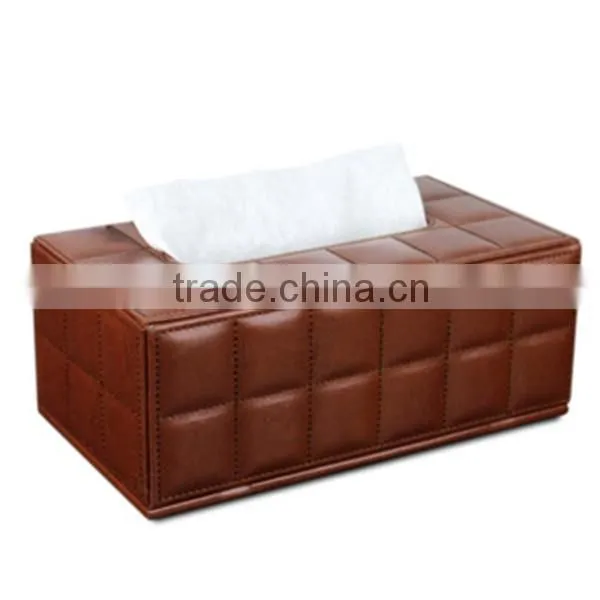 China Creative Leather Tissue Paper Box Design photo-2