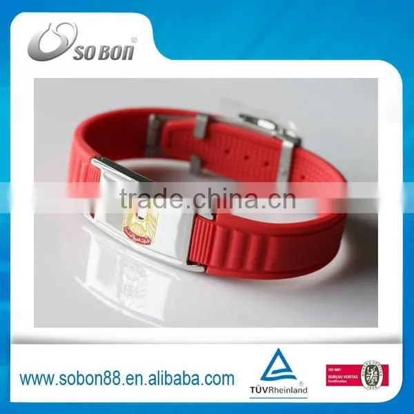 Wholesale in Japan Silicone Energy Bracelet, Health Titanium Germanium Negative Ion Bracelet Made in CHINA photo-4