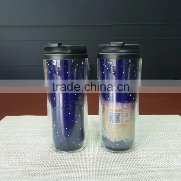 13oz Promotional Gift Custom Logo Double Wall Plastic Color Changing Tumbler photo-3