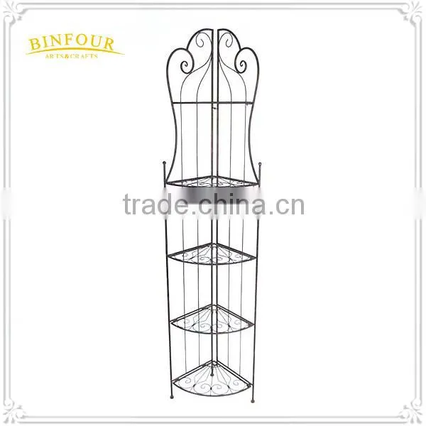 NEW Freestanding Painted Metal 3 Tire Shelf Display photo-5