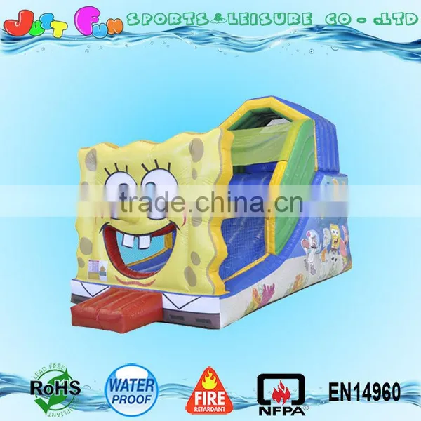 Small Indoor Inflatable Slide Sponge Bob for Children photo-4