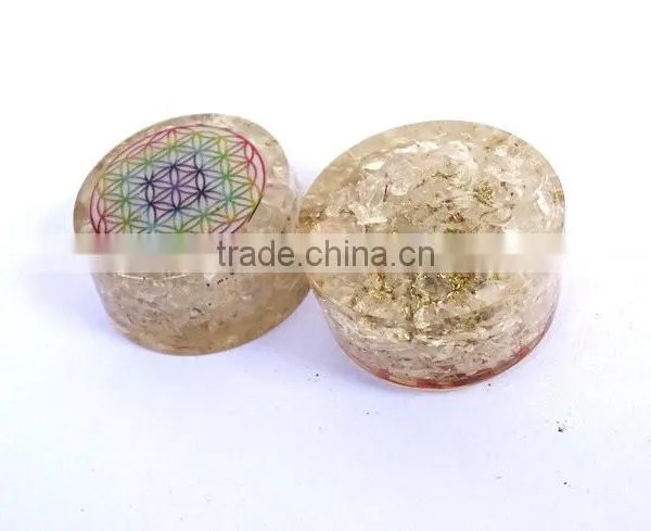 Crystal Quartz Chakra Flower Of Life Orgonite Energy Tower Buster photo-3