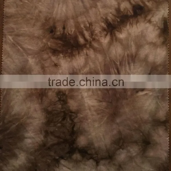 Popular 180gsm Polyester Spandex Tied Dyeing Knit Jersey Fabric for Sport's Wear and Casual Wear