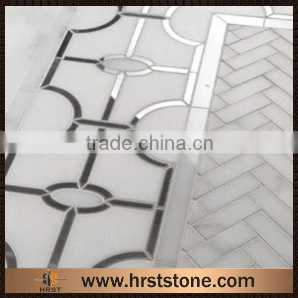 Home Design Oriental White Marble Mosaic Tiles photo-4