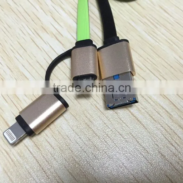 Multi-function Noodle Micro Usb Charging Cable/New Style Micro Usb Charging Cable for All Android Version and IOS System photo-2