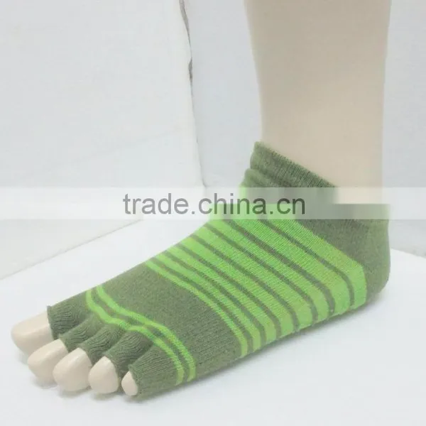 Ladies Open Toe Non-slip Cotton Yoga Socks photo-3