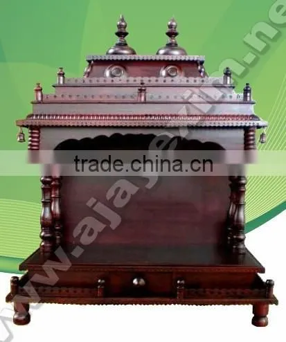 Decorative Wooden Double Type Pooja Mantap