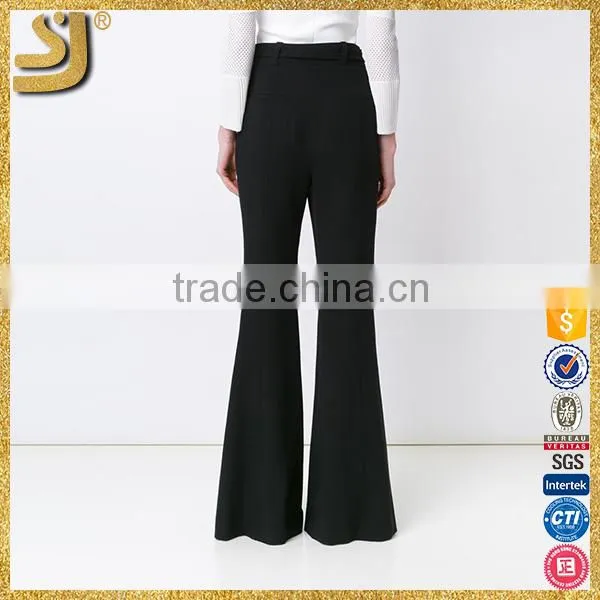 Latest Design High Waist Lace Flared Pants, Young Woman Flared Pants photo-4