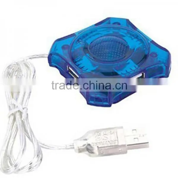 Transparent Plum Design USB 4 Ports Usb 2.0 Hub for Promotions Business Gifts photo-5